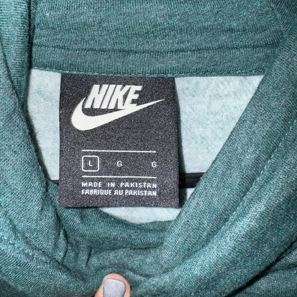 Teal Nike cowl neck sweatshirt - Picture 2 of 2